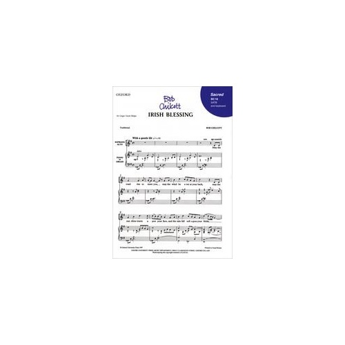 Irish Blessing SATB Choral Score by Bob Chilcott