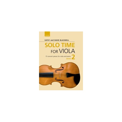 Solo Time for Viola Book 2 - Intermediate/Advanced Sheet Music with Piano Accompaniments