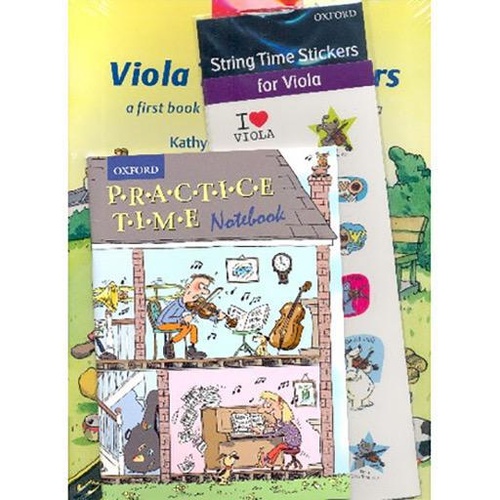 Viola Time Student Pack with Sheet Music, Method Books, Notebook, and Stickers