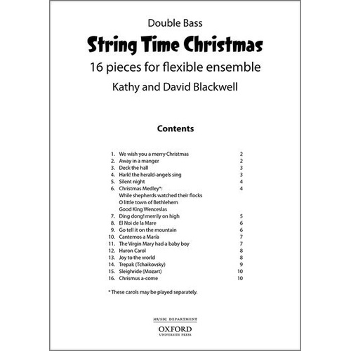 String Time Christmas Double Bass Part