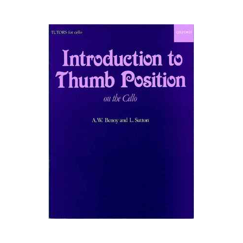 An Introduction to Thumb Position - A. W. Benoy/L. Sutton - Cello Sheet Music and Method Book