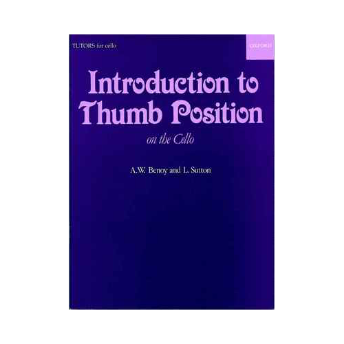 An Introduction to Thumb Position - A. W. Benoy | L. Sutton - Cello Sheet Music with 62 Exercises