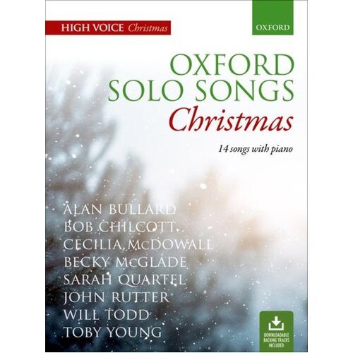 Oxford Solo Songs Christmas High Voice Bk/Ola Softcover Book (Vocal)