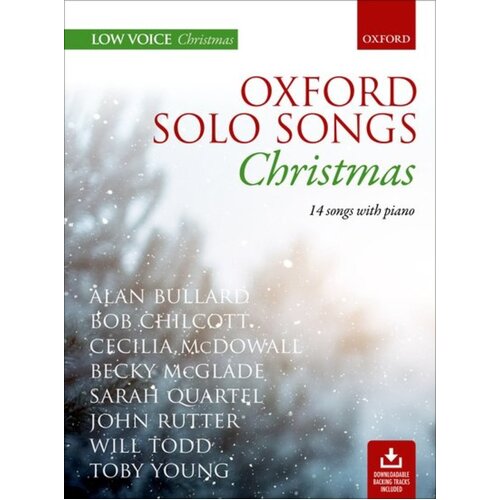 Oxford Solo Songs Christmas Low Voice Bk/Ola Softcover Book (Vocal)