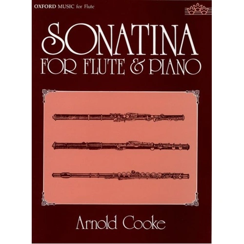 Cooke - Sonatina for Flute and Piano, Grade 5-6, Published by Oxford University Press, 24 Pages