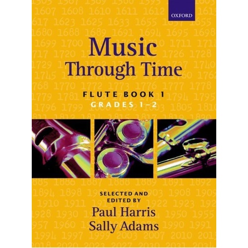 Music Through Time Flute Book 1 by Sally Adams, 48 Pages, Oxford University Press