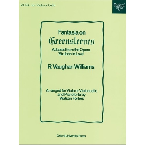 Vaughan Williams - Fantasia on Greensleeves for Viola or Cello and Piano