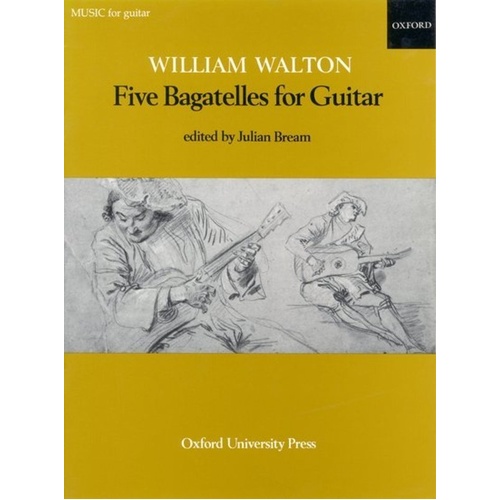 Walton - Five Bagatelles for Guitar, Guitar Solo, 16 Pages, Oxford University Press