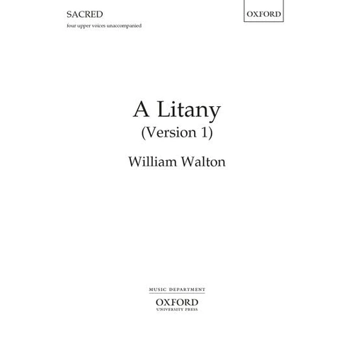 Litany for Unaccompanied SATB Voices by Walton