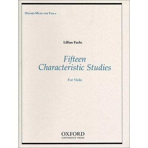 Fuchs 15 Characteristic Studies for Viola - Solo, 32 Pages