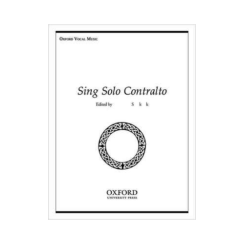 Sing Solo Contralto Voice and Piano Sheet Music