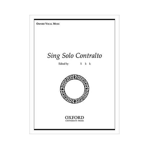 Sing Solo Contralto Voice and Piano Sheet Music