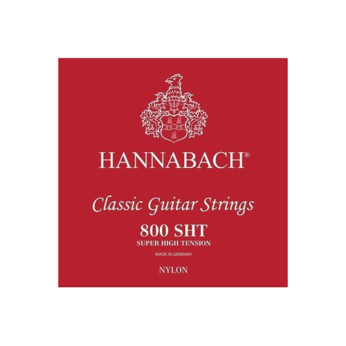 Hannabach Classical 800SHT Set - Red (Super High Tension)