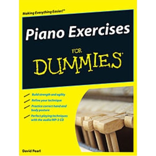 Piano Exercises for Dummies Book with CD
