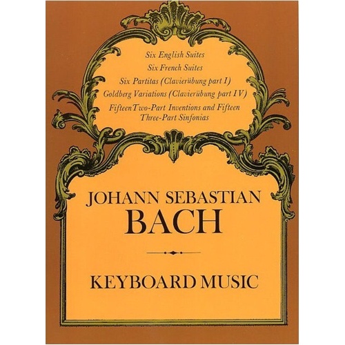 J.S. Bach - Keyboard Music for Piano Solo, 320 Pages, Dover Publications