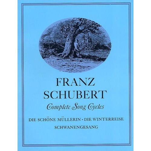 Schubert - Complete Song Cycles for Voice, Dover Publications, 224 Pages, Includes English Translations, Breitkopf & Hartel Edition