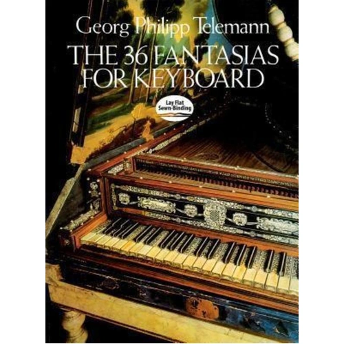 Telemann - 36 Fantasias for Keyboard, Piano Solo, Dover Publications, 80 Pages