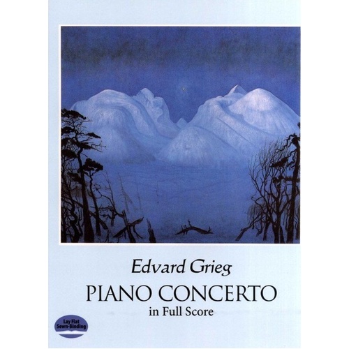Grieg - Piano Concerto Full Score by Edvard Grieg, Dover Publications, 96 Pages