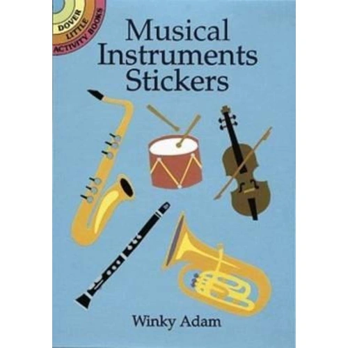 Musical Instrument Stickers - 16 Full-Color Designs by Dover Publications