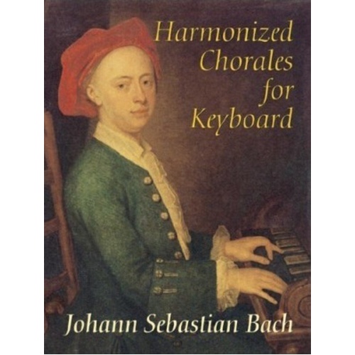 Bach - Harmonized Chorales for Keyboard, Piano Solo, 96 Pages, Dover Publications