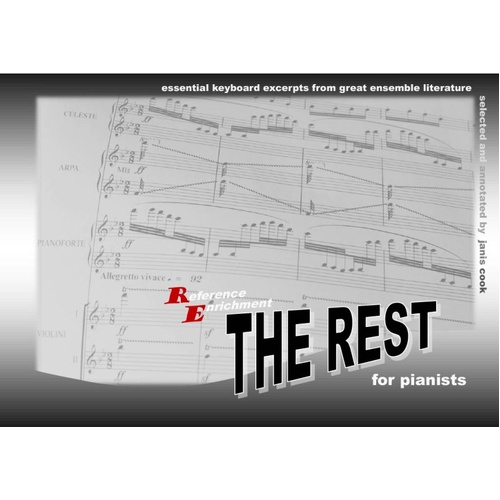 The Rest for Pianists by Cook and Co - 48 Keyboard Excerpts for Collaborative Repertoire, 120 Pages, Spiral Bound