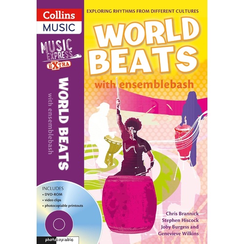 World Beats Book and CD: World Percussion Teaching Resource with Step-by-Step Instructions and Downloadable Demonstrations