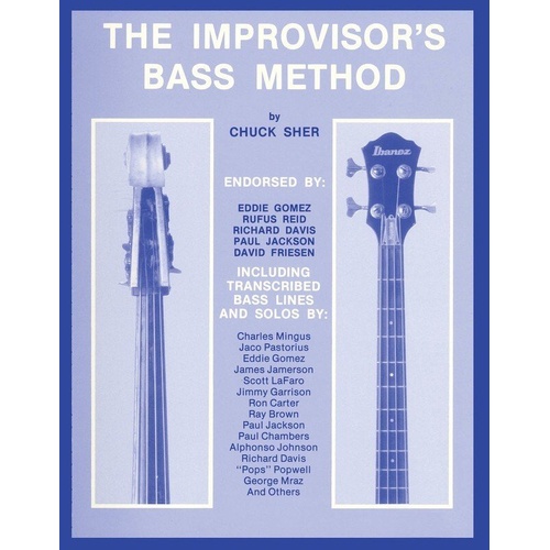 Improvisor's Bass Method by Sher Music Co. - Comprehensive Guide for Acoustic & Electric Bass, Over 200 Pages