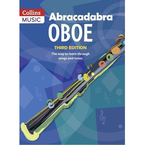 Abracadabra Oboe 3rd Edition by Collins Music, 64 Pages, Woodwind Learning, Songs, Theory, Technique, Duets, Jazz Improvisation