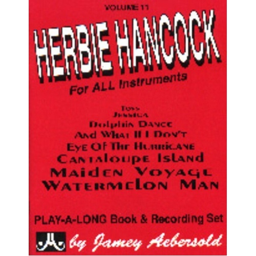 Herbie Hancock Volume 11 BK/CD Lead Sheet Jamey Aebersold Play-A-Long