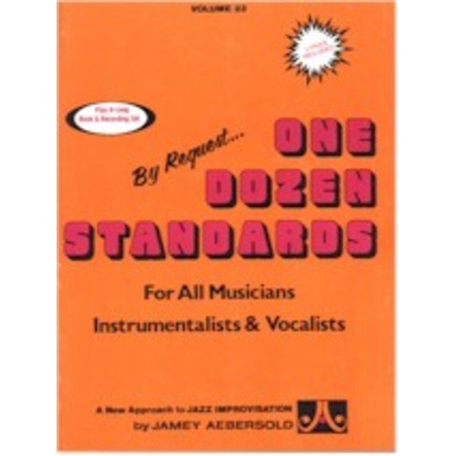 One Dozen Standards Volume 23 Lead Sheet for All Instruments - Jamey Aebersold Play-A-Long