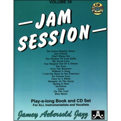 Jam Session Volume 34 - BK/2CDs - Jamey Aebersold Jazz - Lead Sheet - All Instruments