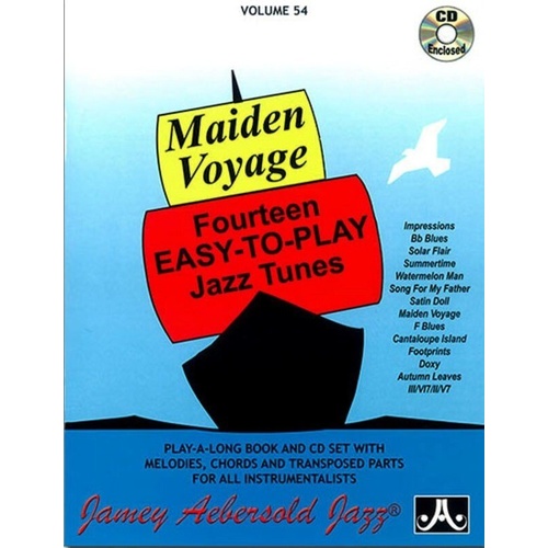 Maiden Voyage Volume 54 Lead Sheet by Jamey Aebersold Jazz for All Instruments