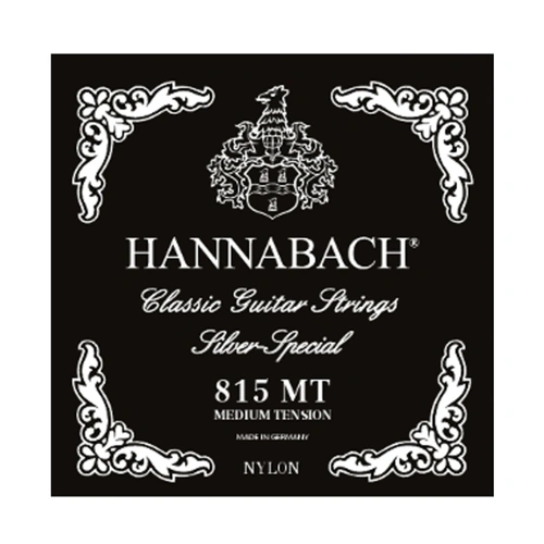 Hannabach 815MT Silver Special Set - Medium Tension Classical Guitar Strings