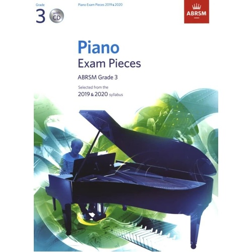 ABRSM Piano Exam Pieces 2019-2020 Grade 3 Book with CD