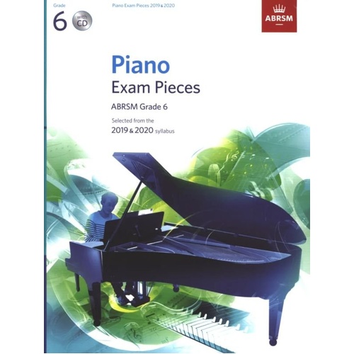 ABRSM Piano Exam Pieces 2019-2020 Grade 6 with CD