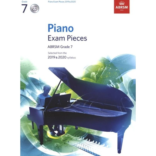 Piano Exam Pieces 2019-2020 Grade 7 with CD by ABRSM