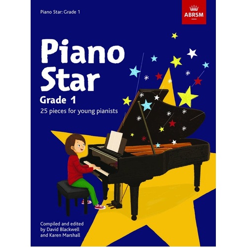 Piano Star Grade 1 Repertoire Book by ABRSM - 32 Pages, New Arrangements & Compositions for Young Pianists