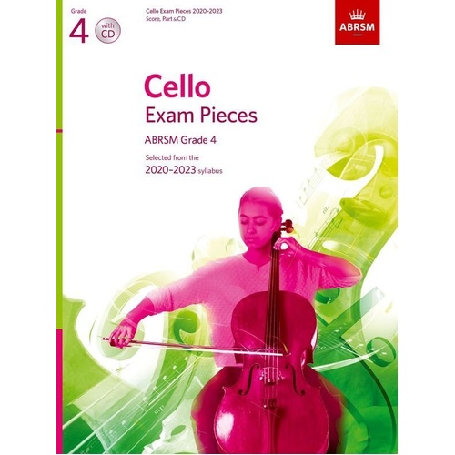 Cello Exam Pieces Grade 4 2020-2023 with Score, Part & CD - ABRSM