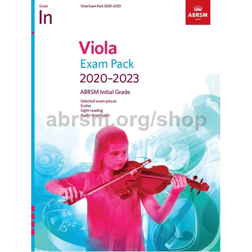 ABRSM Viola Initial Grade Exam Pack 2020-23 with Pieces, Scales, Sight-Reading & Aural Tests