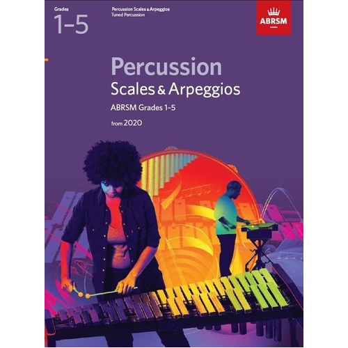 ABRSM Percussion Scales & Arpeggios Grades 1-5 Book