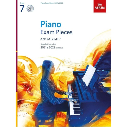 Piano Exam Pieces 2021-2022 ABRSM Grade 7 Book with CD