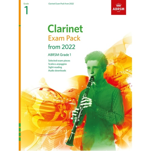 ABRSM Clarinet Exam Pack From 2022 Grade 1 Bk/Ola Sftcvr/Online Audio (Clarinet)