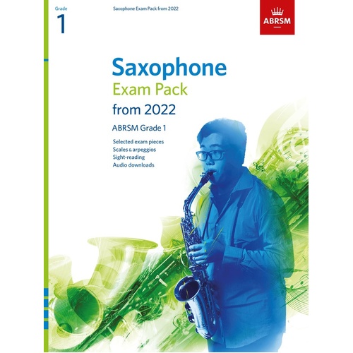 ABRSM Saxophone Exam Pack From 2022 Grade 1 Bk/Ola Sftcvr/Online Audio (Flute)