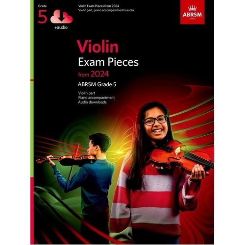 Violin Exam Pieces from 2024 ABRSM Grade 5 with Audio and Piano Accompaniment
