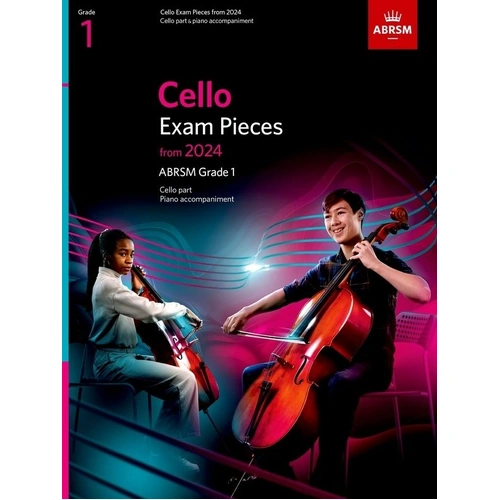Cello Exam Pieces 2024 ABRSM Grade 1 for Cello/Piano