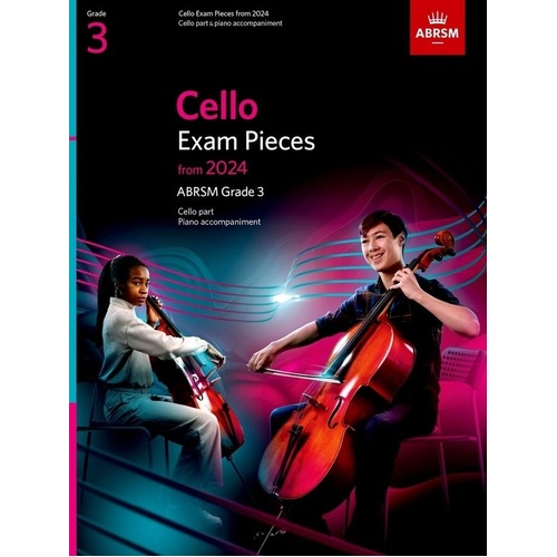 Cello Exam Pieces from 2024 ABRSM Grade 3 Cello/Piano