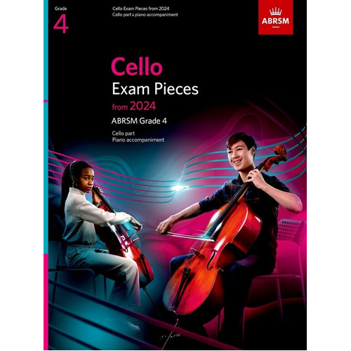 ABRSM Cello Grade 4 Cello/Piano Exam Book 2024