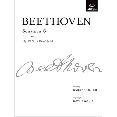 Beethoven Piano Sonata in G Op 49 No 2 - ABRSM Signature Series