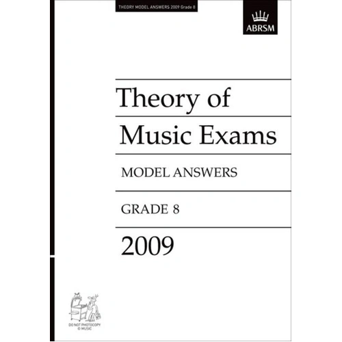 ABRSM Theory of Music Exam Answers Grade 8 2009