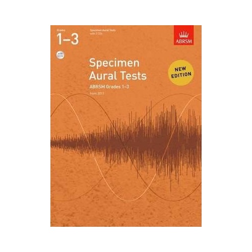 ABRSM Specimen Aural Tests Grades 1-3 Book with 2 CDs